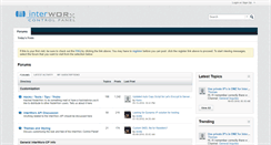 Desktop Screenshot of forums.interworx.com