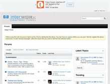 Tablet Screenshot of forums.interworx.com